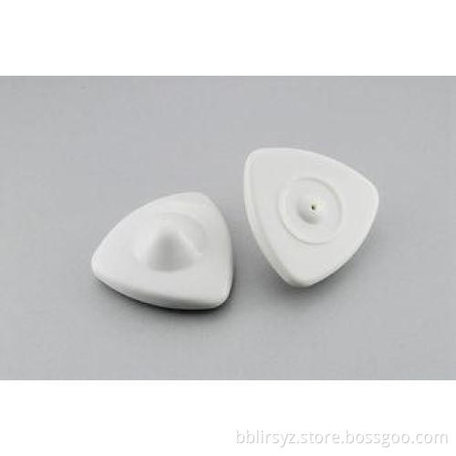 Custom Super RF Hard Tag Flat Delta Shape For Grocery Store